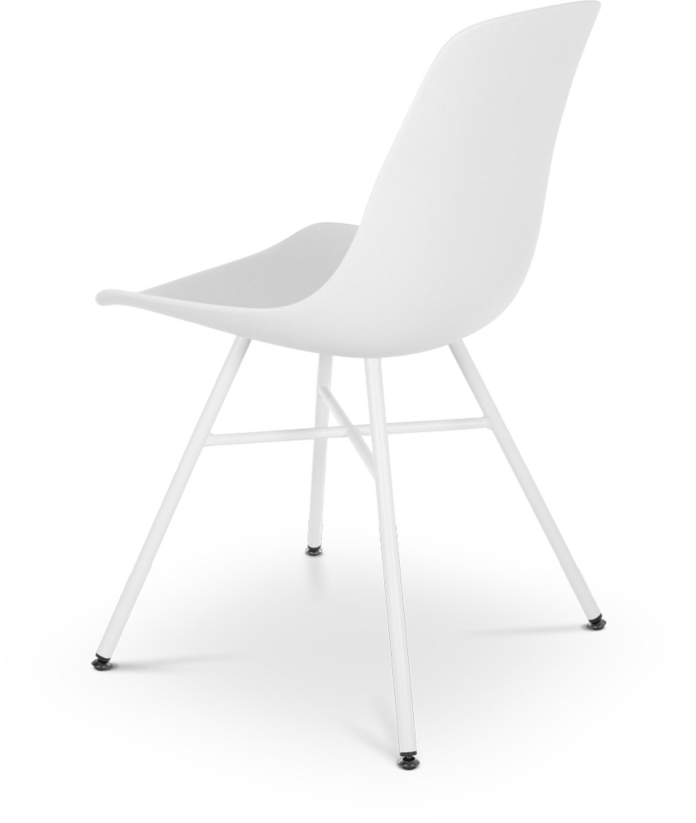 Nolon Noa eetkamerstoel wit - wit onderstel