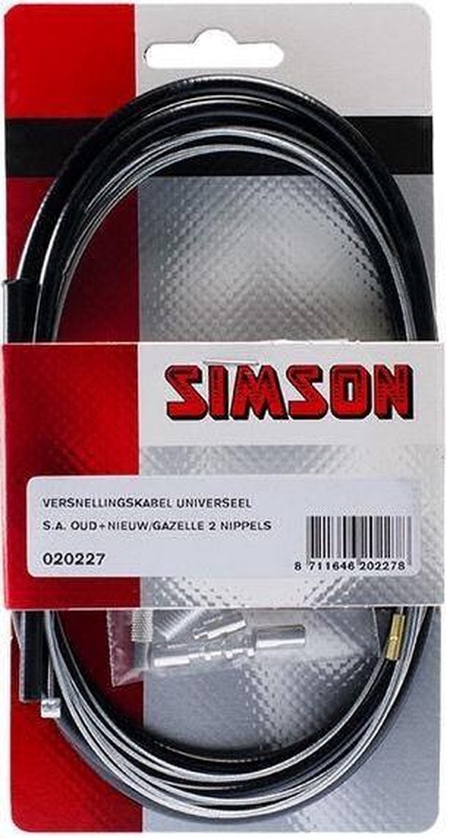 Simson Versnellingskabelset Sturmey Archer zwart - Silver