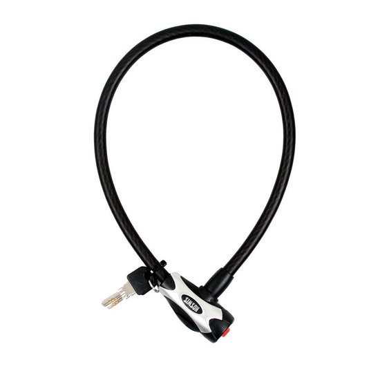 Simson kabelslot Staal size S, 12mmx 65cm - Zwart