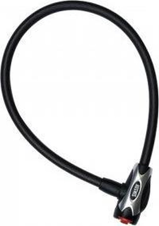 Simson kabelslot Staal size S, 12mmx 65cm - Zwart