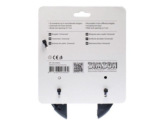 Simson Ringslot Universeel - Zwart