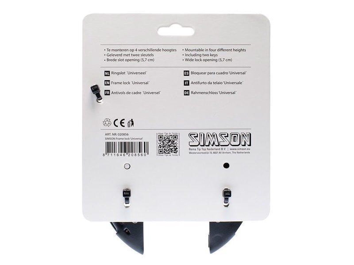 Simson Ringslot Universeel - Zwart