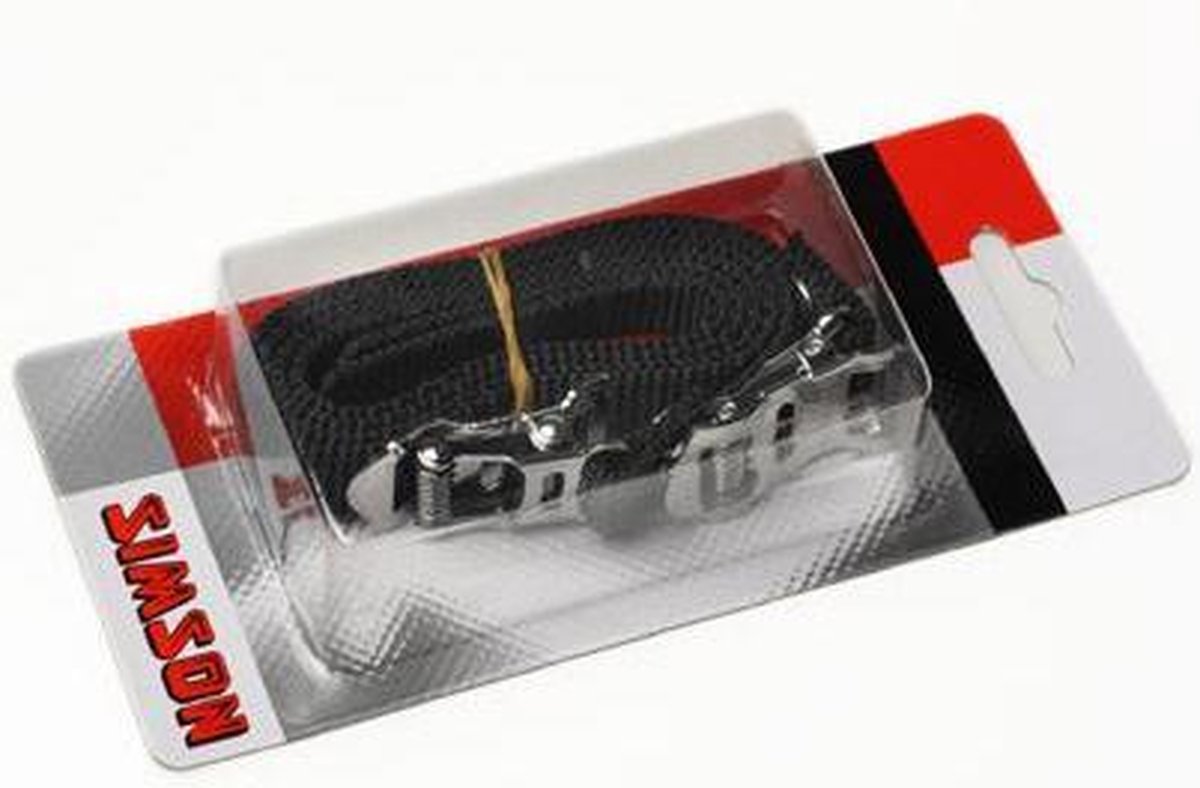 Simson Toeclips Riemen - Zwart