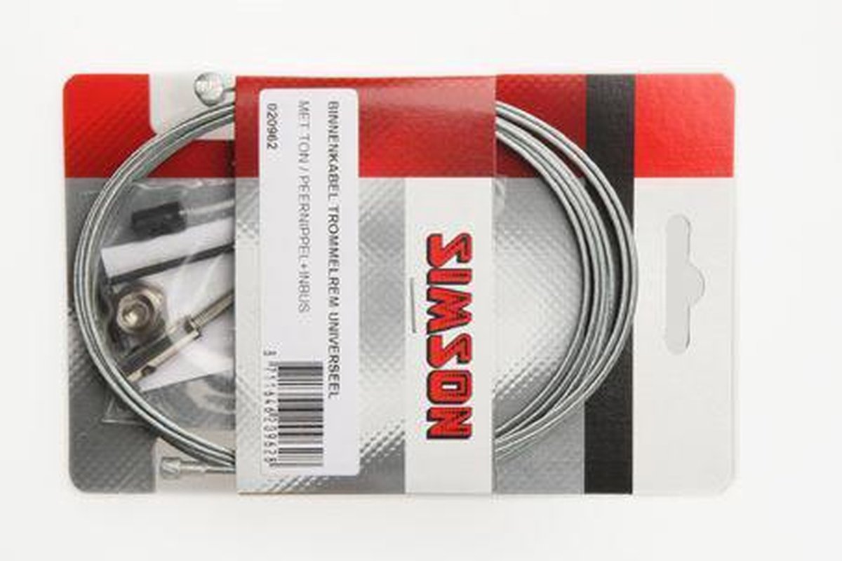 Simson Binnenkabel trommelrem - Silver