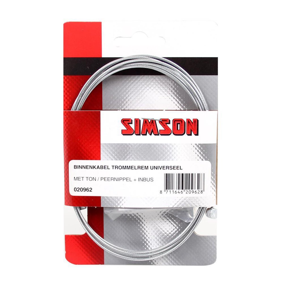 Simson Binnenkabel trommelrem - Silver