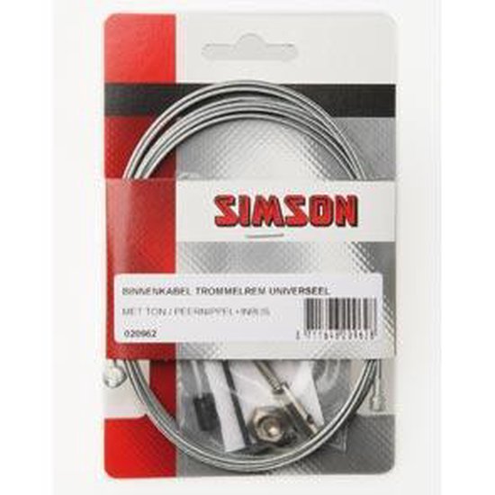 Simson Binnenkabel trommelrem - Silver