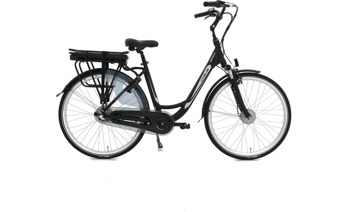 Vogue Elektrische fiets Basic dames mat 49cm N7 468 Watt - Zwart