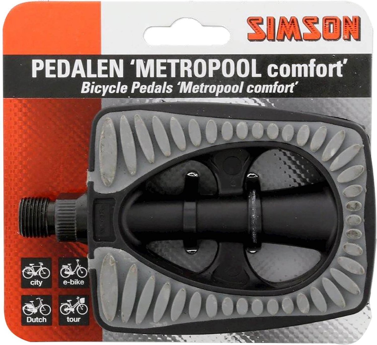 Simson Fietspedalen Metropool Comfort - Grijs