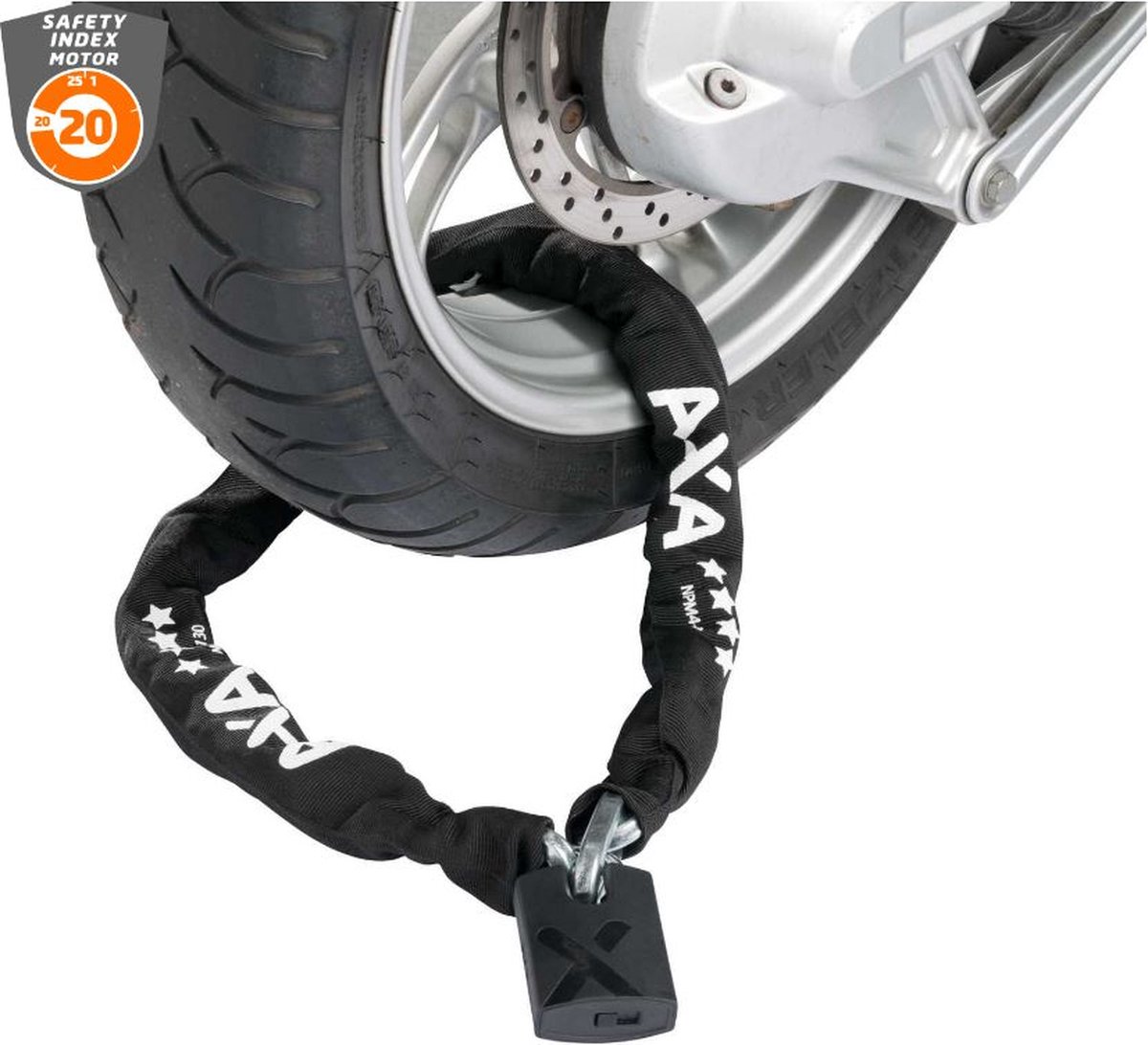 AXA Kettingslot Newton Promoto 4, 130cm ø10,5mm zwart