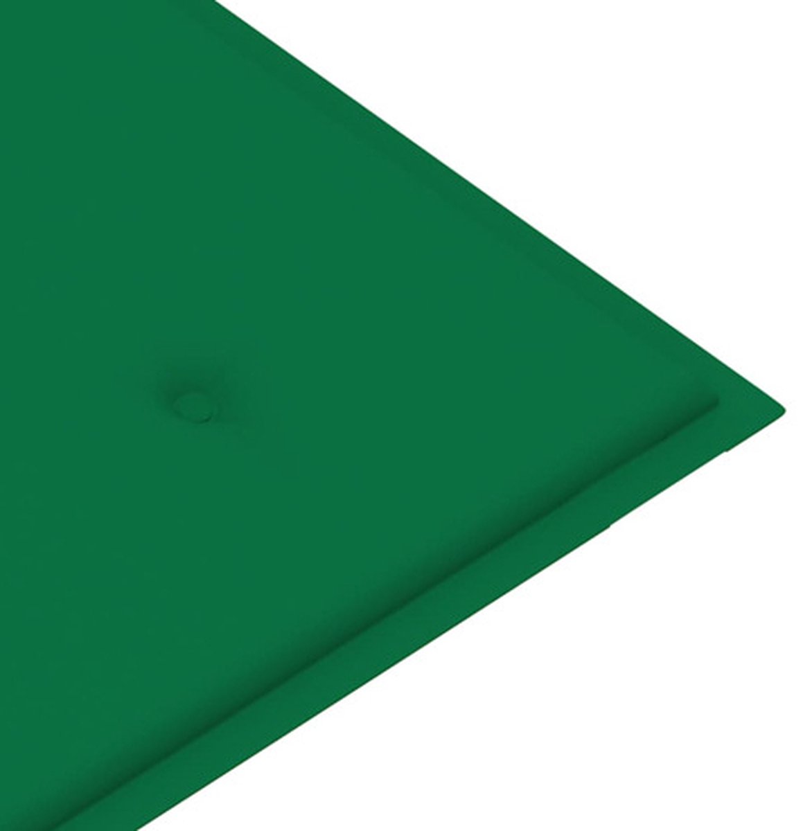 vidaXL Tuinbank met kussen 112 cm massief teakhout - Groen
