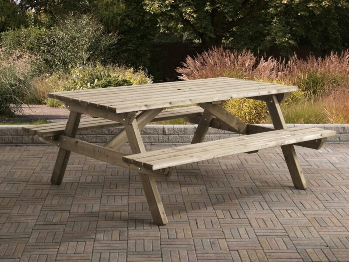 Talen Buitenmeubelen Picknicktafel 180cm 35mm - Groen