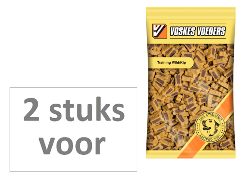 Voskes 2 stuks! hondenvoer training wild kip