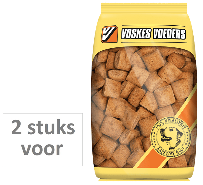 Voskes 2 stuks! hondenvoer cracks l r