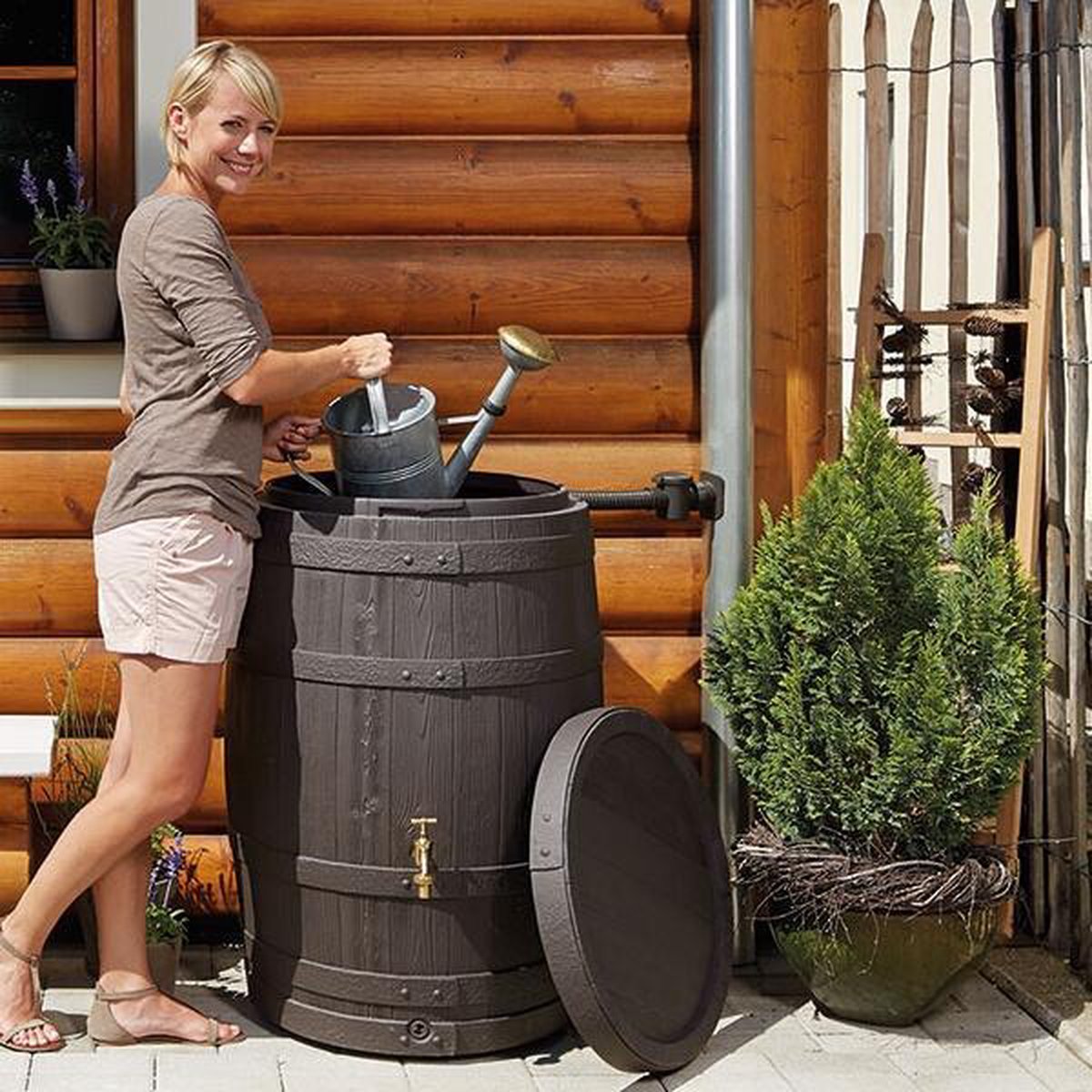 Garantia Barrica ton 260 ltr darkwood - Bruin