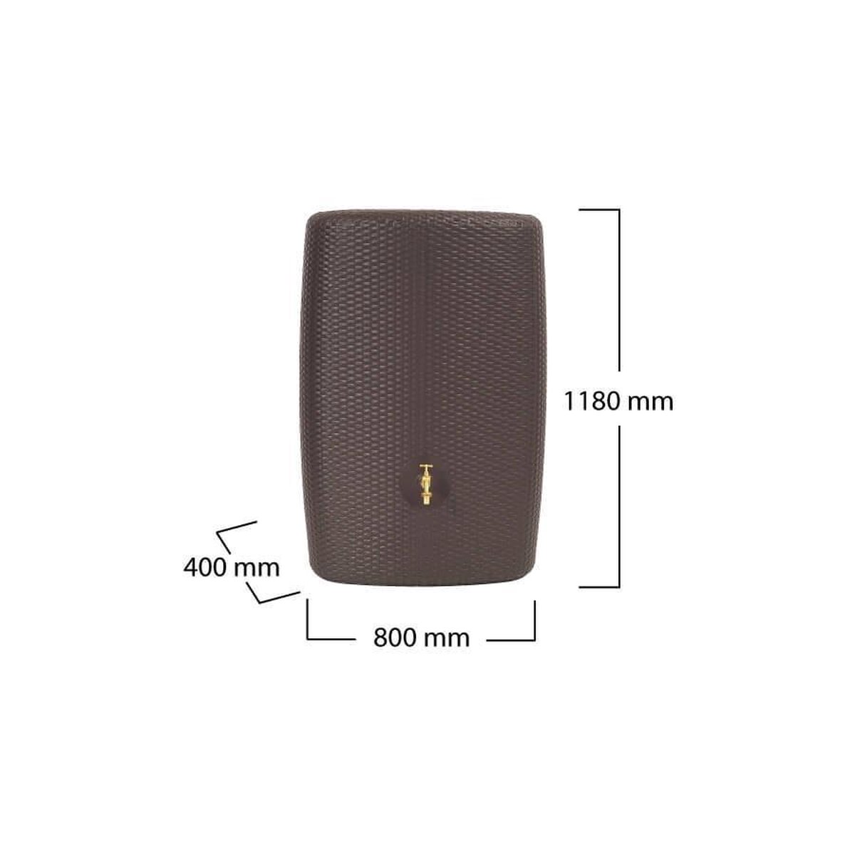 Garantia SUNDA regenton 300 lt mokka - Bruin