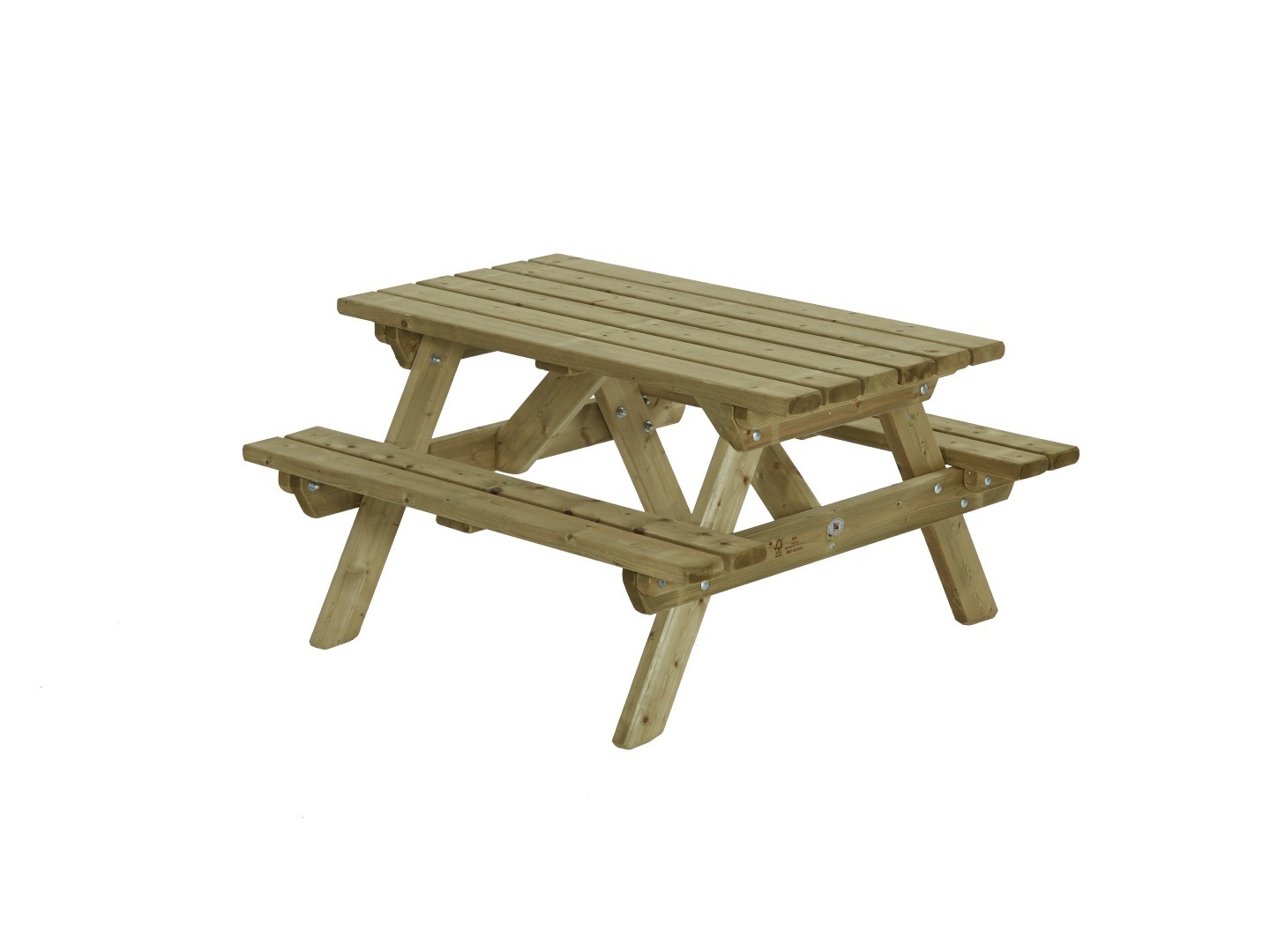 Talen Buitenmeubelen Kinderpicknicktafel 120x115 - Groen