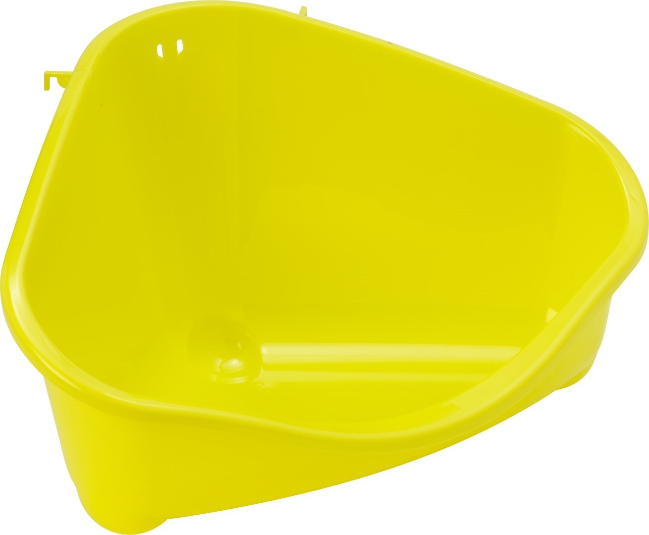 Gebr. de Boon Moderna plastic knaagdier-/kittentoilet met haak yellow