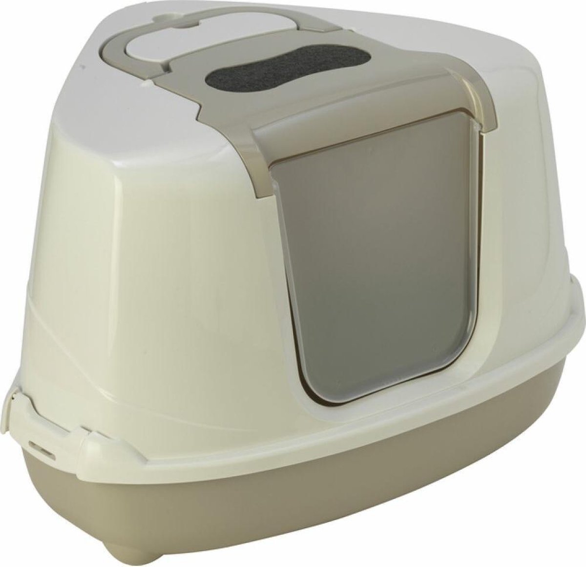 Gebr. de Boon Hoektoilet flip corner l/wit - Grijs