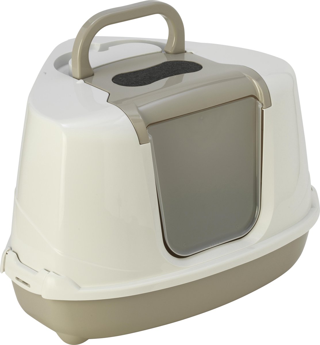 Gebr. de Boon Hoektoilet flip corner l/wit - Grijs