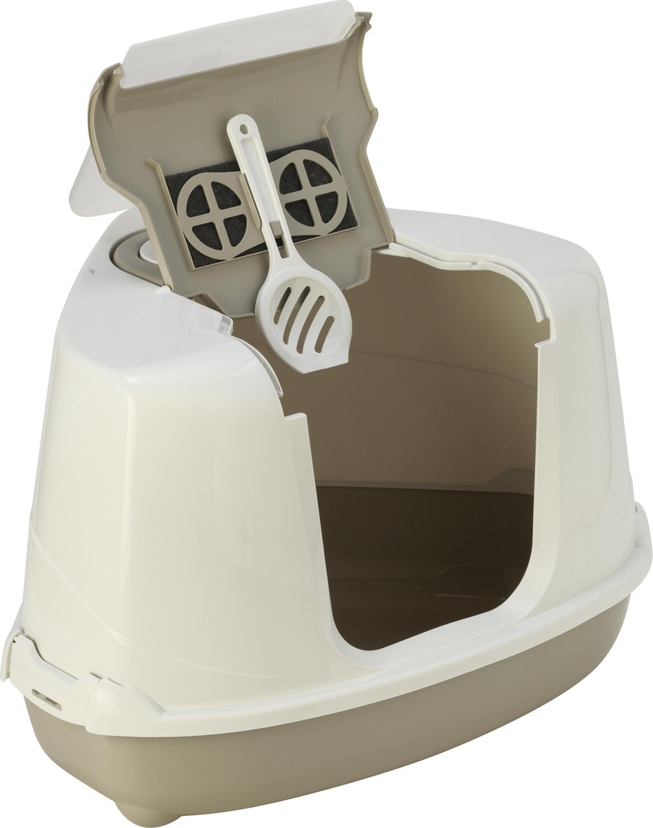 Gebr. de Boon Hoektoilet flip corner l/wit - Grijs