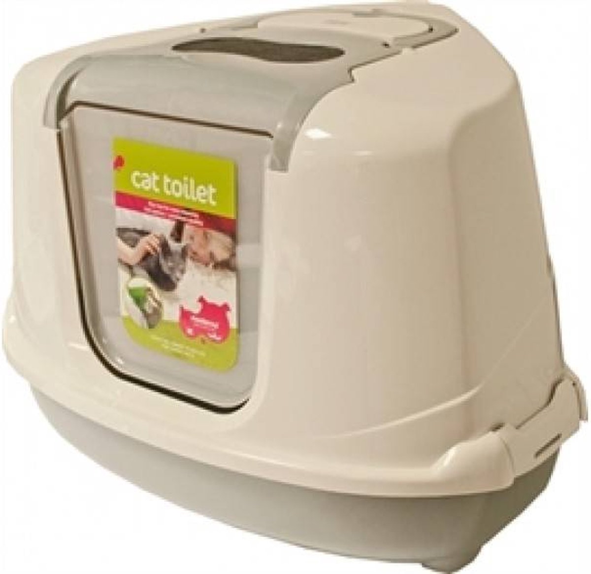 Gebr. de Boon Hoektoilet flip corner l/wit - Grijs