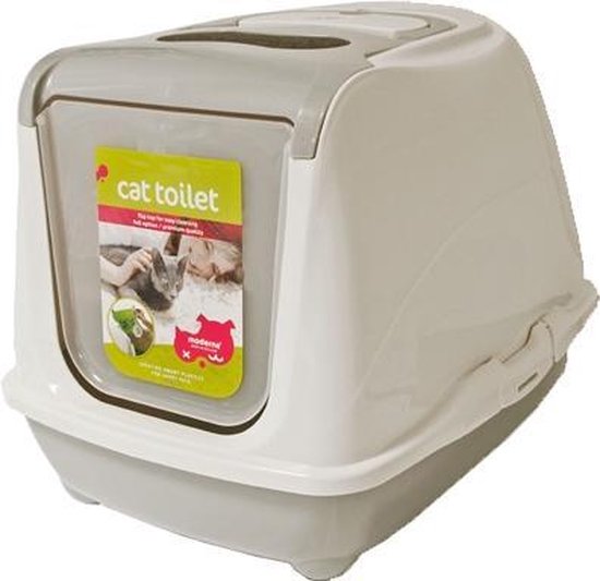 Gebr. de Boon Kat toilet flipcat med licht - Grijs