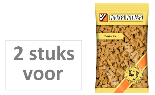 Voskes 2 stuks! hondenvoer training kip