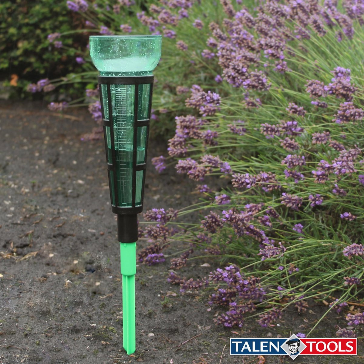 Talen Tools Regenmeter met grondpen - Groen