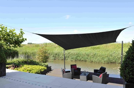 Nesling Driehoek 3,6 x 3,6 x 3,6m, - Zwart