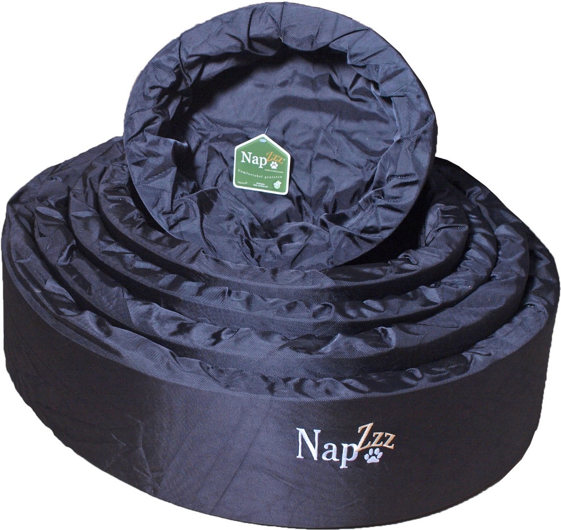 Gebr. de Boon Nap'zzz waterproof mand rond nr. 1/40 cm - Zwart