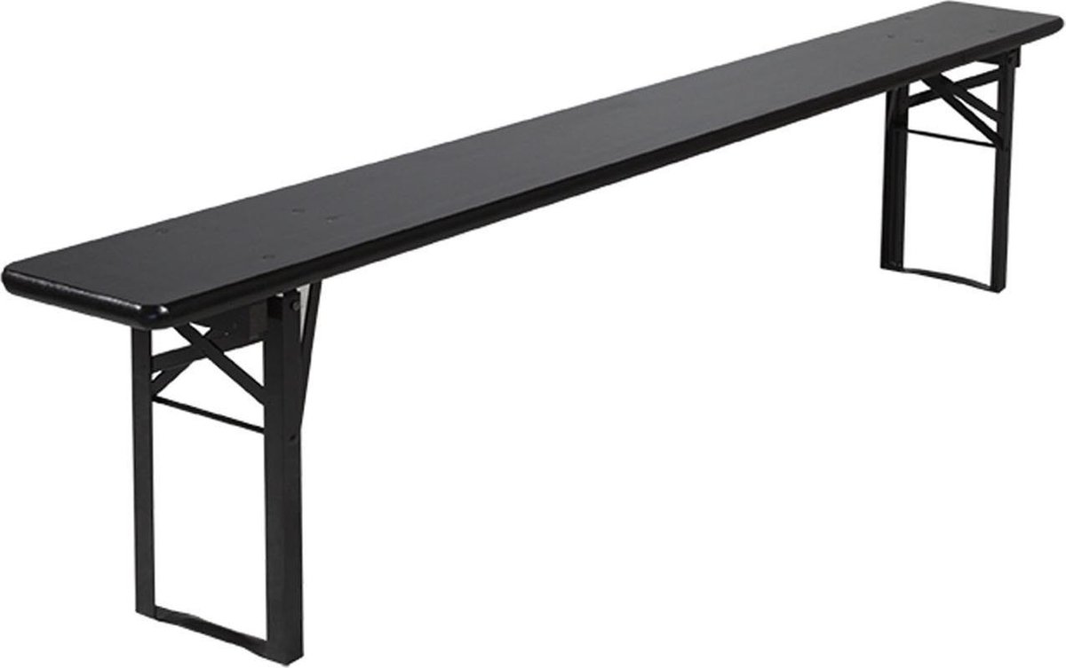 MaximaVida Berlijn 200 cm inklapbare bierbank - Zwart