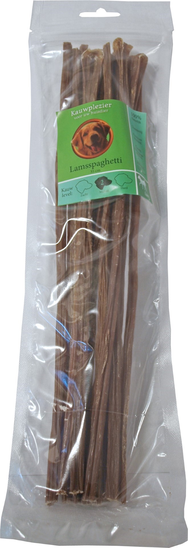 Gebr. de Boon Natuurlijke snack zak lamsspaghetti 35 cm 120 gram