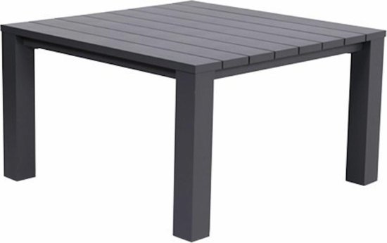 Garden Impressions Cube Lounge dining tafel 120x120xH68 cm carbon black - Grijs