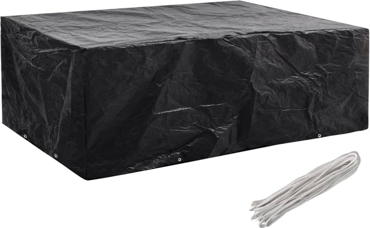 vidaXL Tuinmeubelhoes met 8 oogjes 242x162x100 cm - Negro