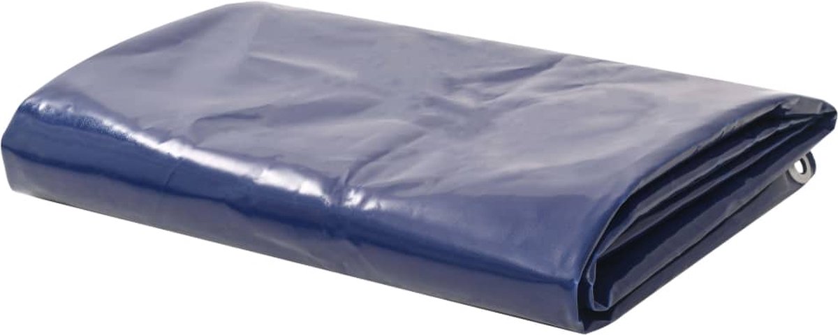 vidaXL Dekzeil 650 g/m² 1,5x6 m - Blauw