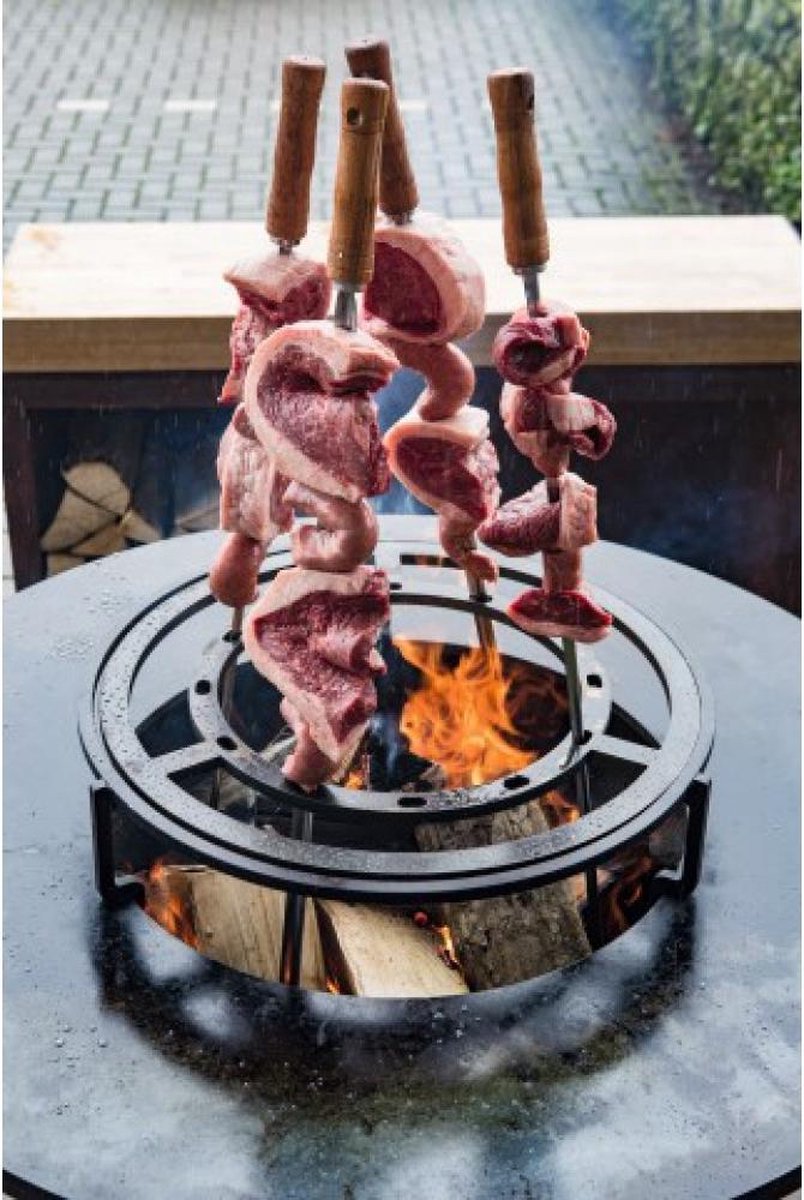 OFYR Braziliaanse grill set 100 - Gietijzer x x 11 cm - Zwart