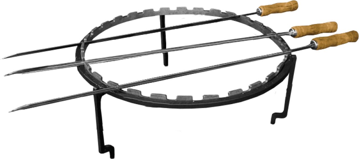 OFYR Grill set 100 - Staal x x 11 cm - Zwart