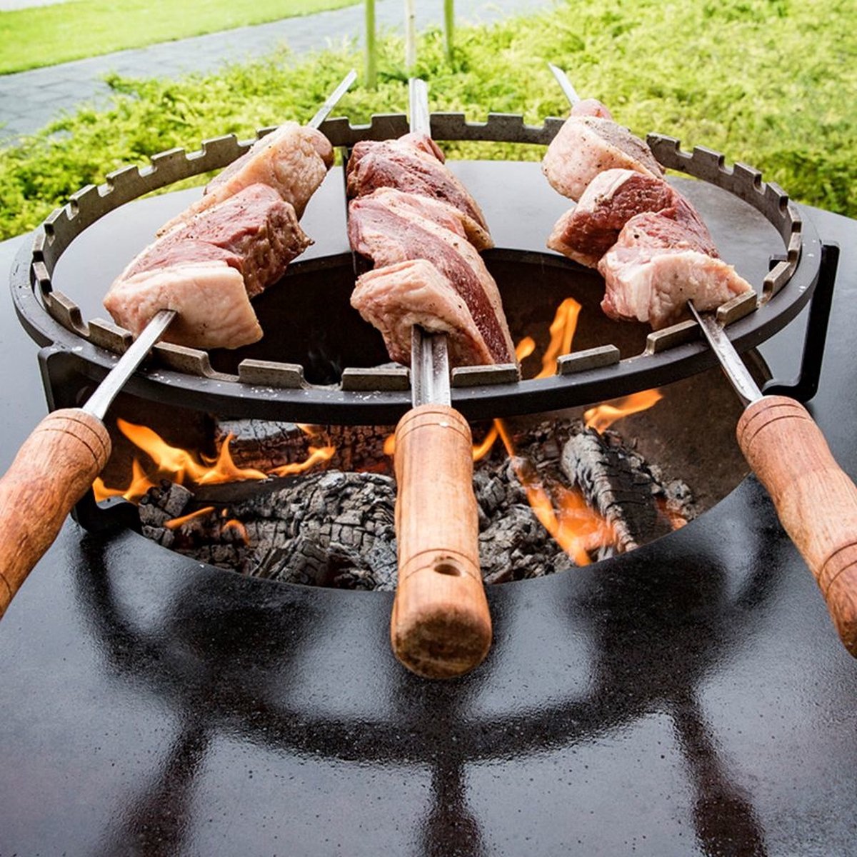 OFYR Grill set 100 - Staal x x 11 cm - Zwart
