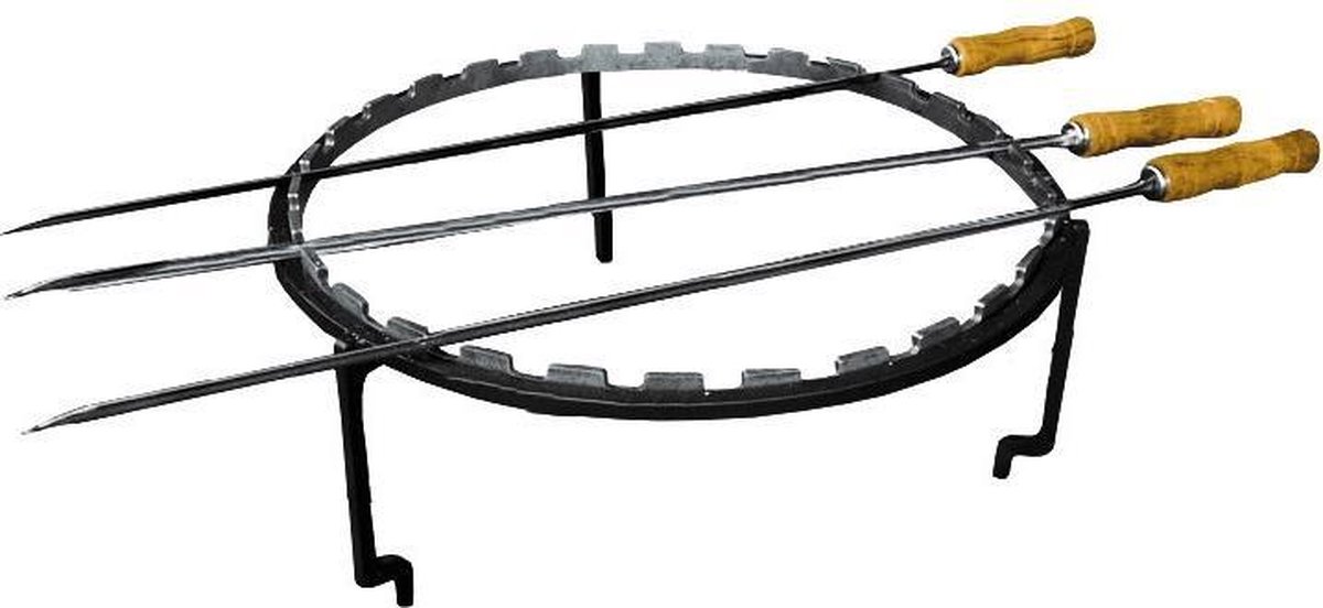OFYR Grill set 100 - Staal x x 11 cm - Zwart