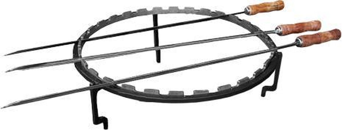 OFYR Grill set 100 - Staal x x 11 cm - Zwart