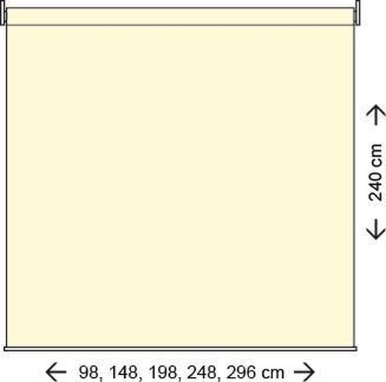 Nesling Rolgordijn B 0,98 x L 2,4m, Gebroken - Beige