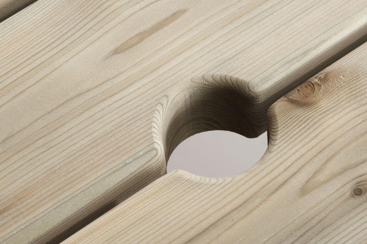 Talen Buitenmeubelen Picknicktafel rond 210 - Groen