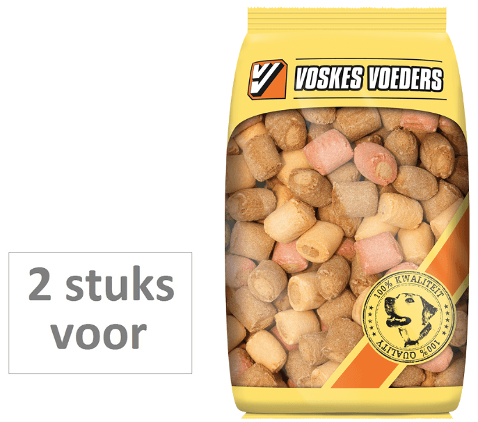 Voskes 2 stuks! hondenvoer mini merg mix