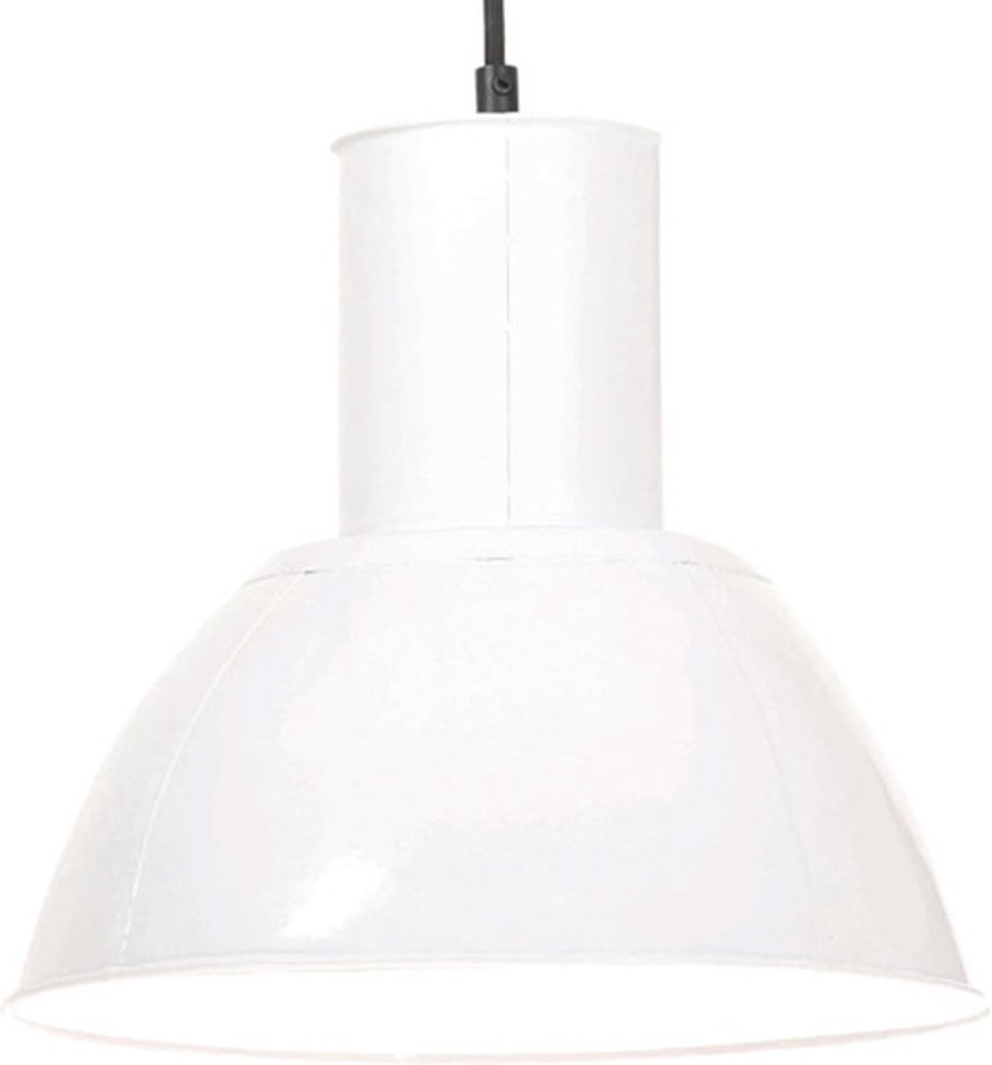 vidaXL Hanglamp rond 25 W E27 28,5 cm wit