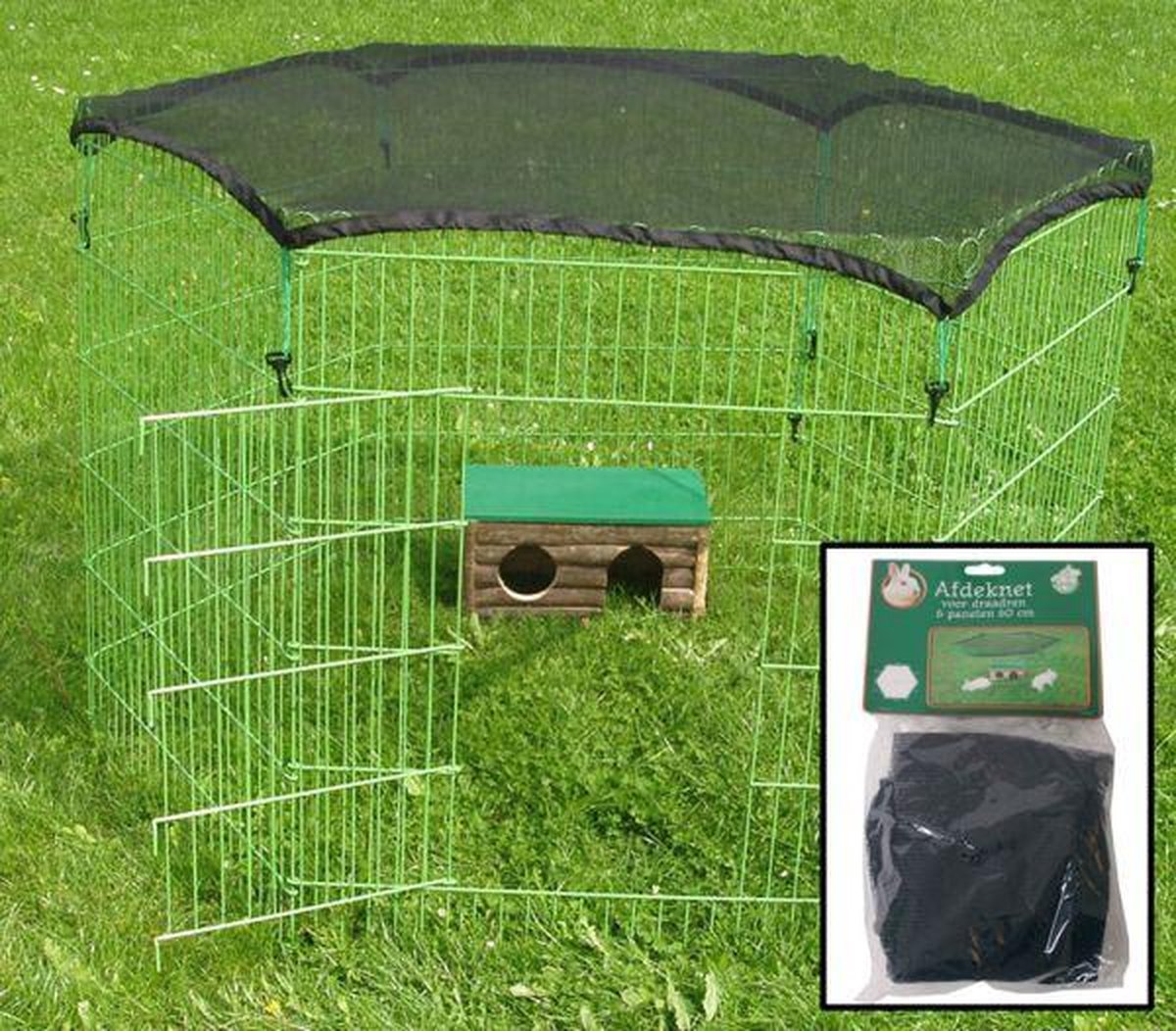 Gebr. de Boon afdeknet voor draadren klein - Zwart