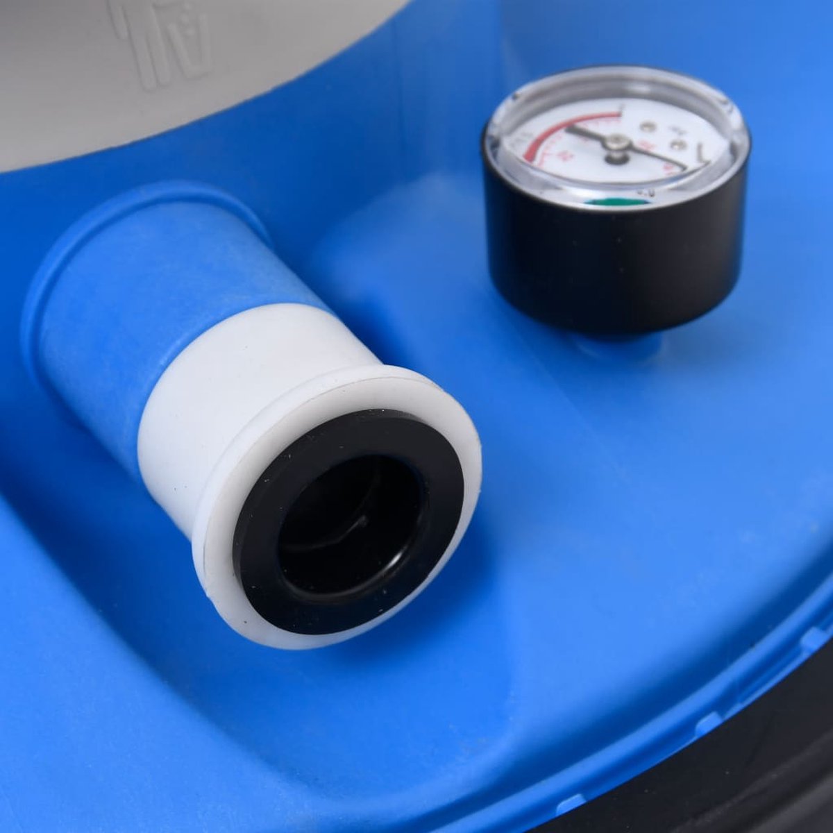 vidaXL Zandfilterpomp 200 W 25 L 385x620x432 mm en zwart - Blauw