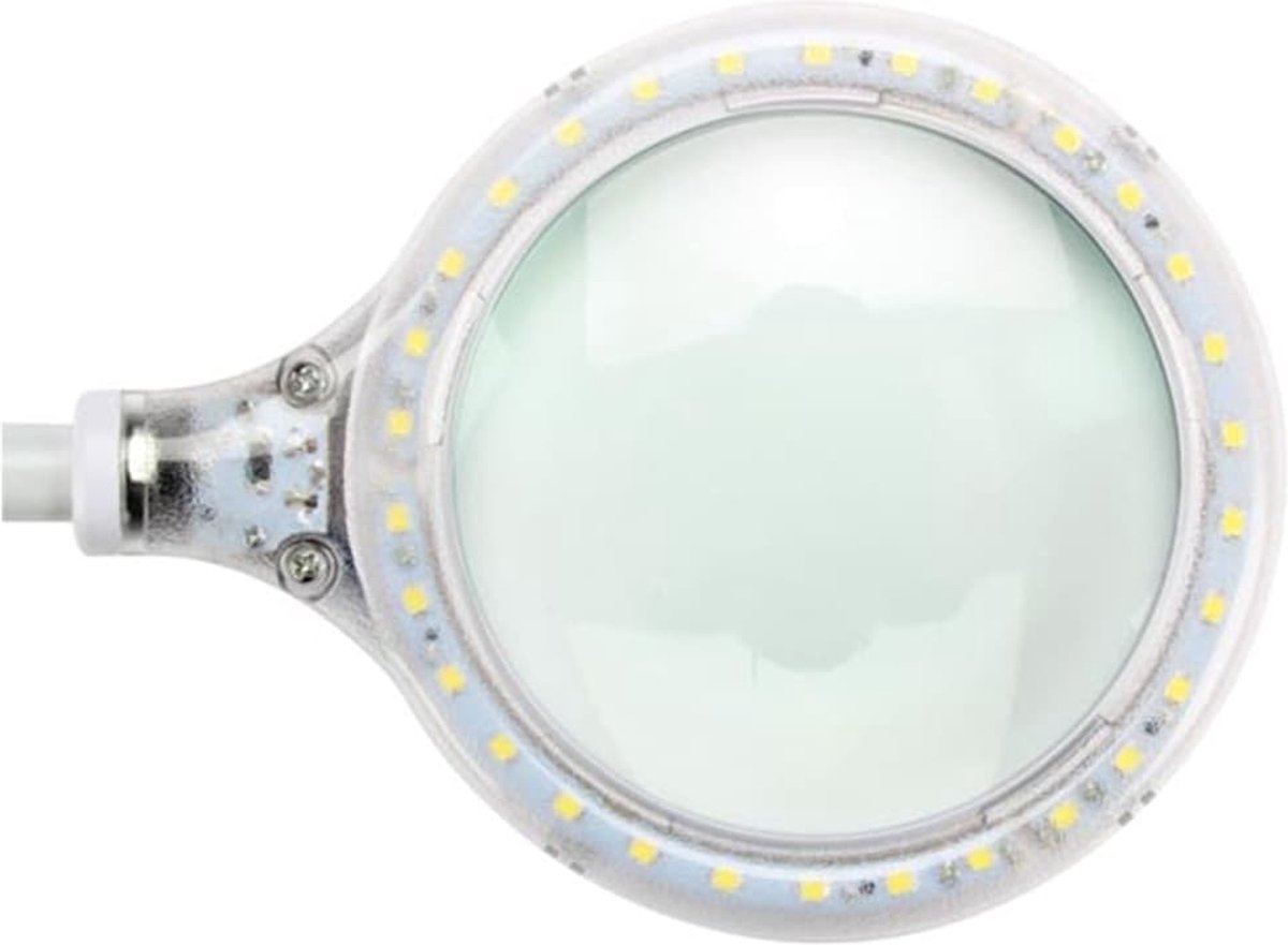 Velleman Bureaulamp met klem en vergrootglas LED 6 W wit