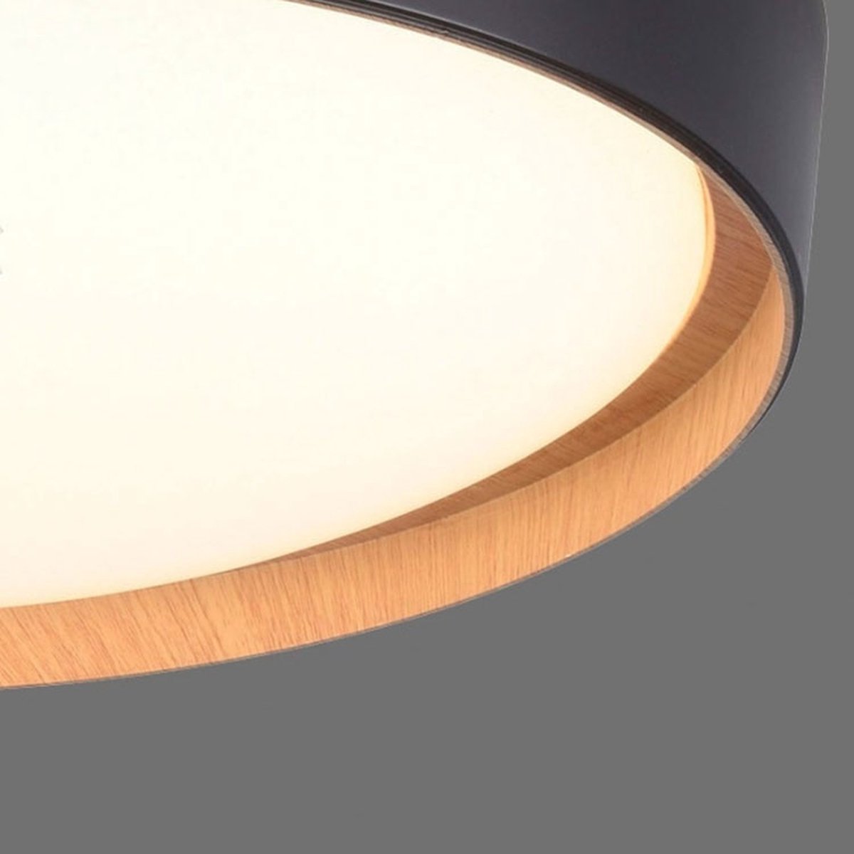 Paul Neuhaus Plafondlamp Milia Ø 40cm incl. Dimmer - Zwart