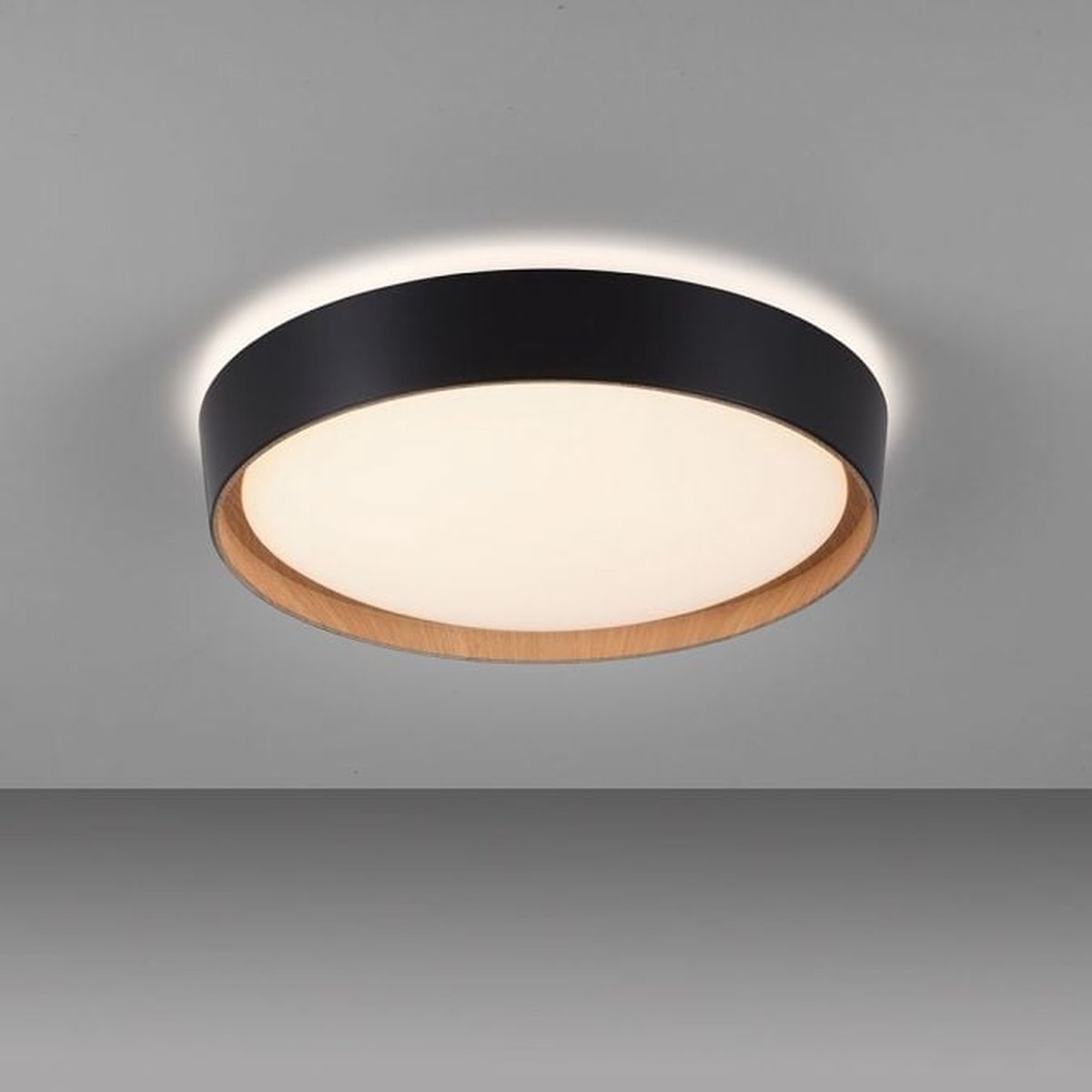 Paul Neuhaus Plafondlamp Milia Ø 40cm incl. Dimmer - Zwart
