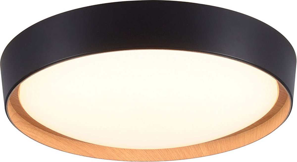 Paul Neuhaus Plafondlamp Milia Ø 40cm incl. Dimmer - Zwart